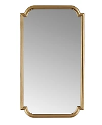 Madison Park Adelaide Gold-Tone Scalloped Wood Wall Mirror