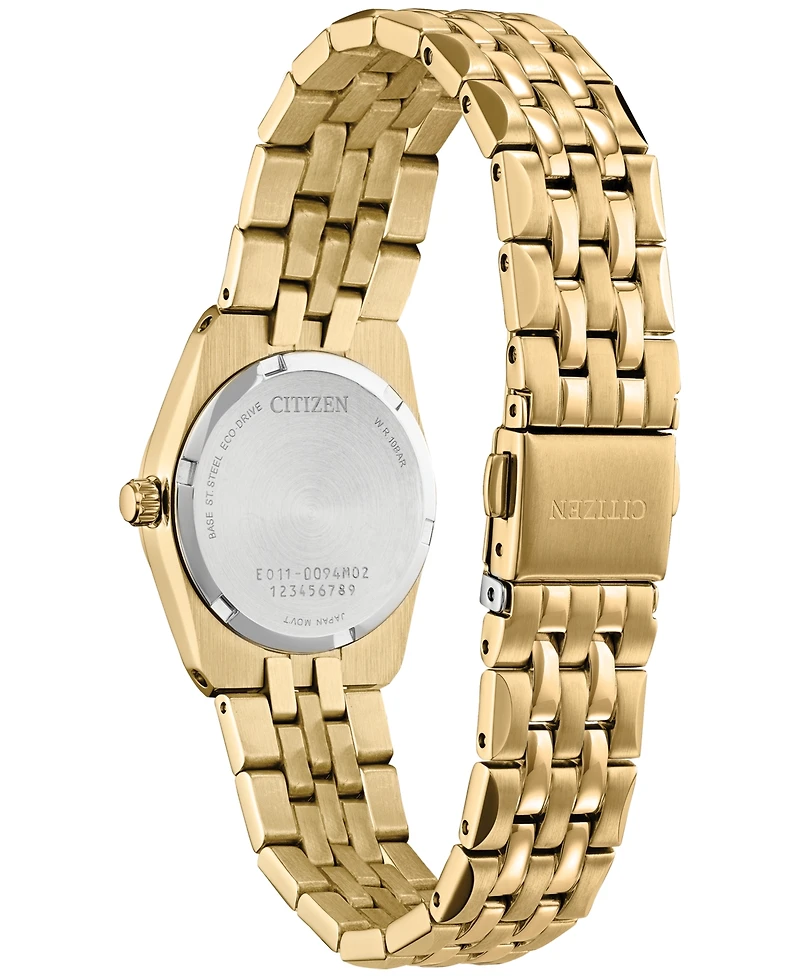 Citizen Eco-Drive Women's Corso Diamond (1/10 ct. t.w.) Gold-Tone Stainless Steel Bracelet Watch 28mm