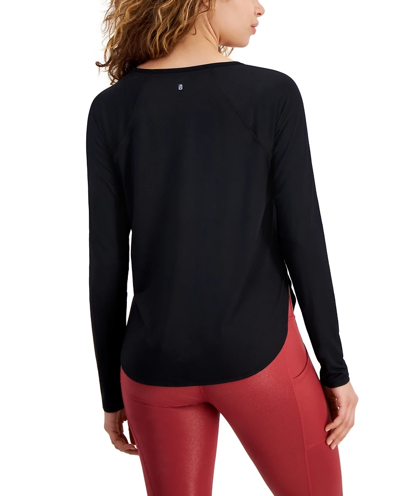 Id Ideology Women's Performance Long-Sleeve Top, Created for Macy's