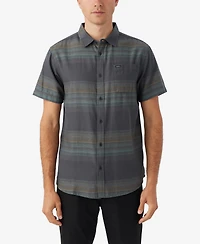 O'Neill Men's Seafaring Stripe Short Sleeve Standard Shirt