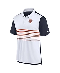 Men's Nike Navy, White Chicago Bears Fashion Performance Polo Shirt