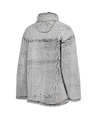 Women's G-iii 4Her by Carl Banks Gray Tennessee Titans Sherpa Quarter-Zip Jacket