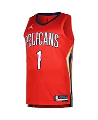 Men's Jordan Zion Williamson Red New Orleans Pelicans Swingman Player Jersey