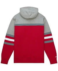 Men's Mitchell & Ness Red Washington State Cougars Head Coach Pullover Hoodie