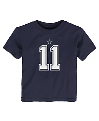 Toddler Boys and Girls Nike Micah Parsons Navy Dallas Cowboys Player Name Number T-shirt
