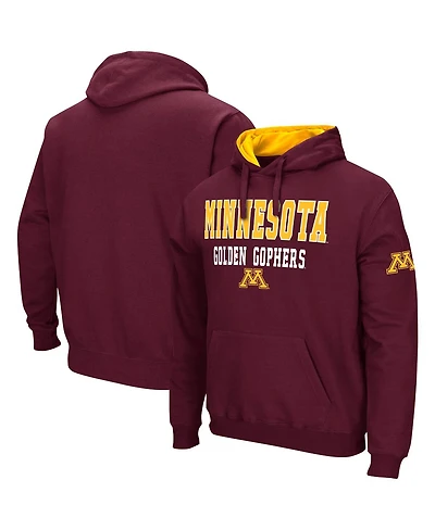 Men's Colosseum Maroon Minnesota Golden Gophers Sunrise Pullover Hoodie