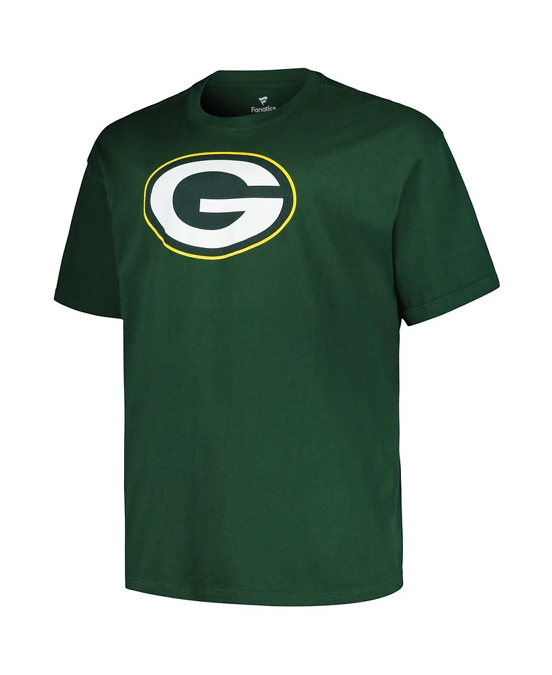 Men's Fanatics Jordan Love Green Bay Packers Big and Tall Player Name Number T-shirt