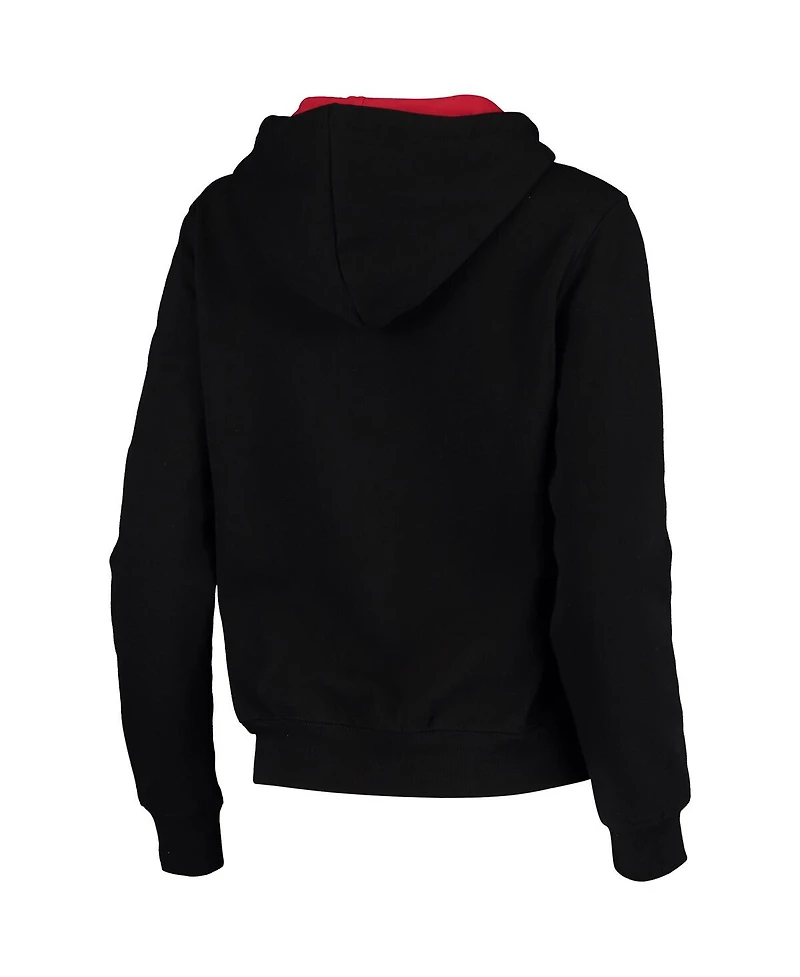 Women's Colosseum Black Texas Tech Red Raiders Loud and Proud Pullover Hoodie