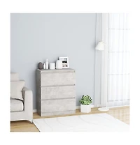 Sideboard Concrete Gray 23.6"x13.8"x29.9" Engineered Wood