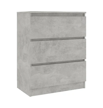 Sideboard Concrete Gray 23.6"x13.8"x29.9" Engineered Wood