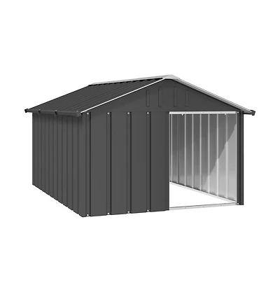 Dog House Anthracite 45.9"x60.2"x32.1" Galvanized Steel