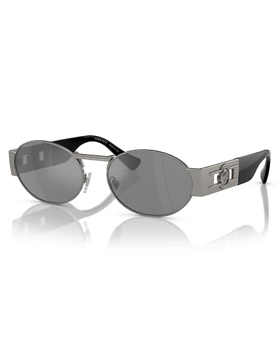 Versace Unisex Metal Oval Sunglasses, VE2264