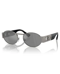Versace Unisex Metal Oval Sunglasses, VE2264
