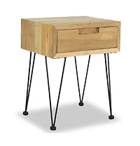 Bedside Cabinet 15.7"x11.8"x19.7" Solid Teak