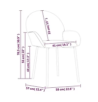 Dining Chairs 2 pcs Cream Velvet