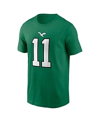 Men's Nike A.j. Brown Kelly Green Philadelphia Eagles Alternate Player Name Number T-shirt