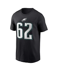 Men's Nike Jason Kelce Black Philadelphia Eagles Player Name and Number T-shirt