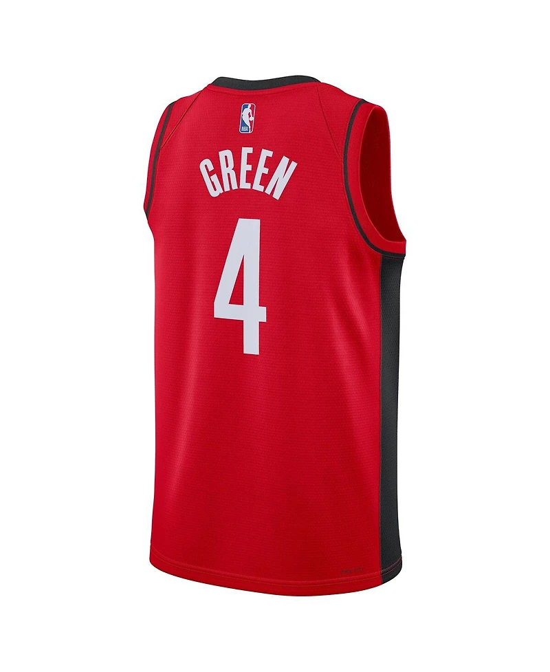 Men's and Women's Nike Jalen Green Red Houston Rockets Swingman Jersey - Icon Edition