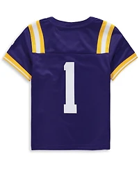 Preschool Boys and Girls Nike #1 Purple Lsu Tigers Team Replica Football Jersey