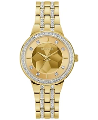 Bulova Women's Phantom Gold-Tone Stainless Steel Bracelet Watch 33mm