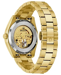 Bulova Men's Automatic Surveyor Gold-Tone Stainless Steel Bracelet Watch 39mm