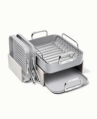 Caraway Non-Stick Ceramic-Coated 7 Piece Square Cookware Set