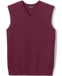 Lands' End Men's Cotton Modal Sweater Vest