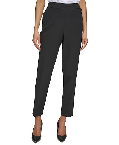 Karl Lagerfeld Women's Logo Slim-Leg Pants