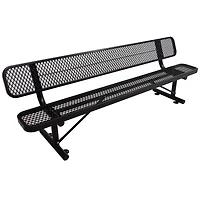 Streamdale 8 Ft. Outdoor Steel Bench With Backrest