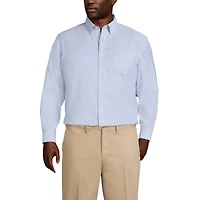 Lands' End Men's Traditional Fit Solid No Iron Supima Oxford Dress Shirt