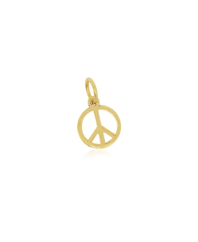 The Lovery Mini Gold Peace Charm 14K Gold