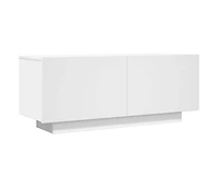 vidaXL Tv Cabinet White 39.4"x13.8"x15.7" Engineered Wood