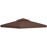 Outsunny Gazebo Replacement Canopy for 01 -0153, 10' x 10