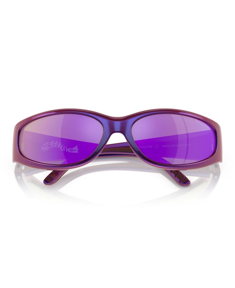 Arnette Men's Catfish Sunglasses, Mirror AN4302