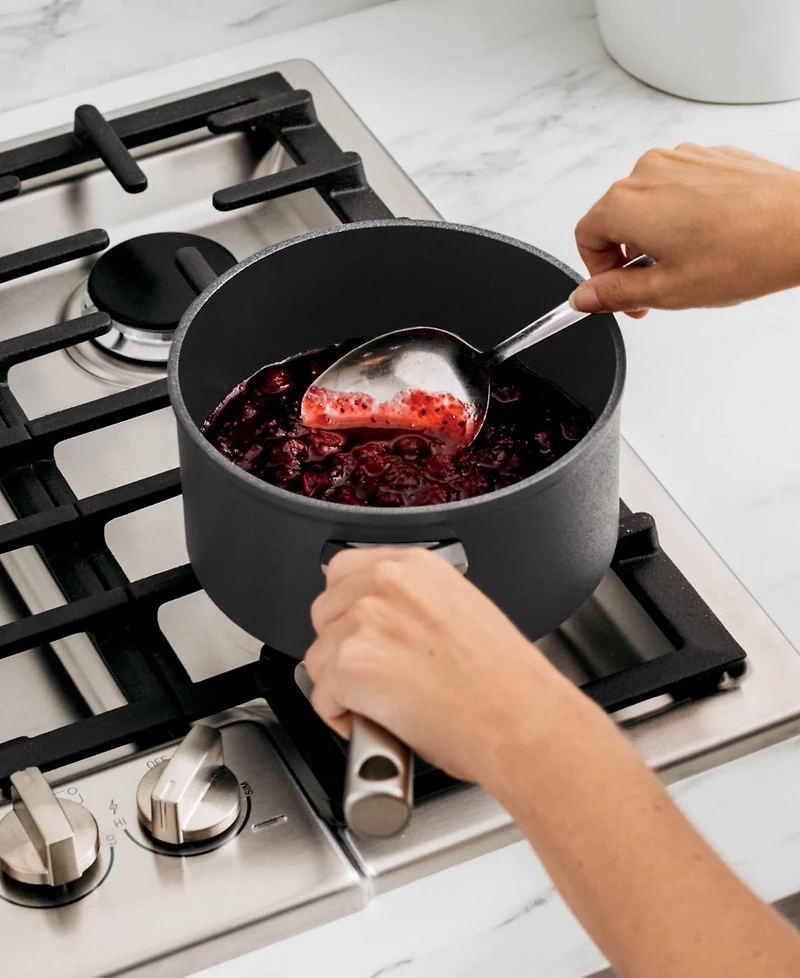 Ninja NeverStick Premium Hard-Anodized 3.5 Quart Saucepan with Glass Lid