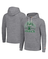 Men's and Women's Homage Gray Philadelphia Eagles Hyperlocal Raglan Pullover Hoodie