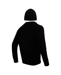 Men's Pro Standard Black Pittsburgh Steelers Crewneck Pullover Sweater and Cuffed Knit Hat Box Gift Set