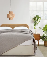 Melange Home Herringbone Cotton Blanket, Full/Queen