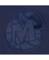Men's Mitchell & Ness Navy Dallas Mavericks Hardwood Classics Tonal Pullover Hoodie