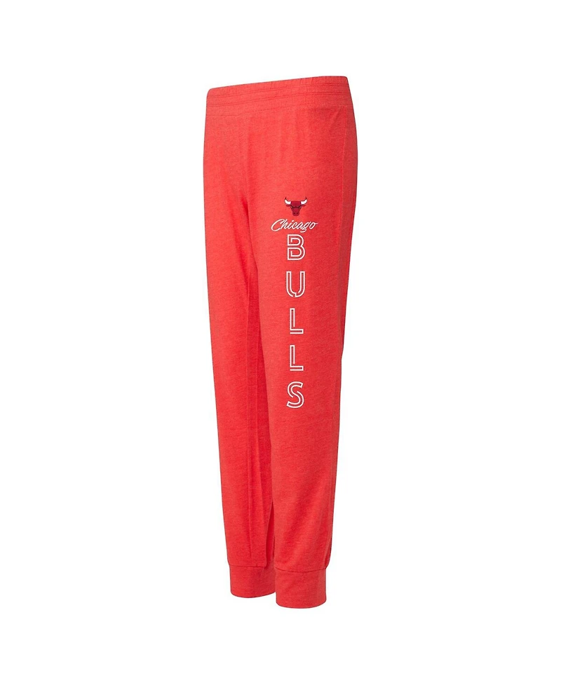 Women's Concepts Sport Red Chicago Bulls Meter Pullover Hoodie and Pants Set