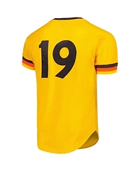 Men's Mitchell & Ness Tony Gwynn Gold San Diego Padres 1982 Authentic Cooperstown Collection Mesh Batting Practice Jersey