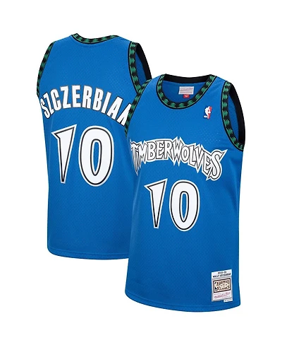 Men's Mitchell & Ness Wally Szczerbiak Blue Minnesota Timberwolves 2001/02 Hardwood Classics Swingman Jersey