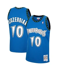 Men's Mitchell & Ness Wally Szczerbiak Blue Minnesota Timberwolves 2001/02 Hardwood Classics Swingman Jersey