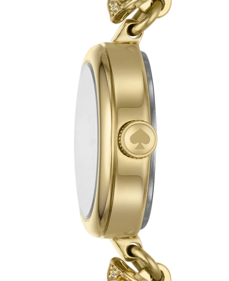 kate spade new york Women's Monroe Three Hand Gold-Tone Stainless Steel Watch 20mm