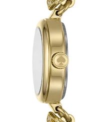 kate spade new york Women's Monroe Three Hand Gold-Tone Stainless Steel Watch 20mm