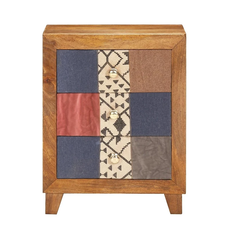 Bedside Cabinet 15.7"x11.8"x19.7" Solid Mango Wood