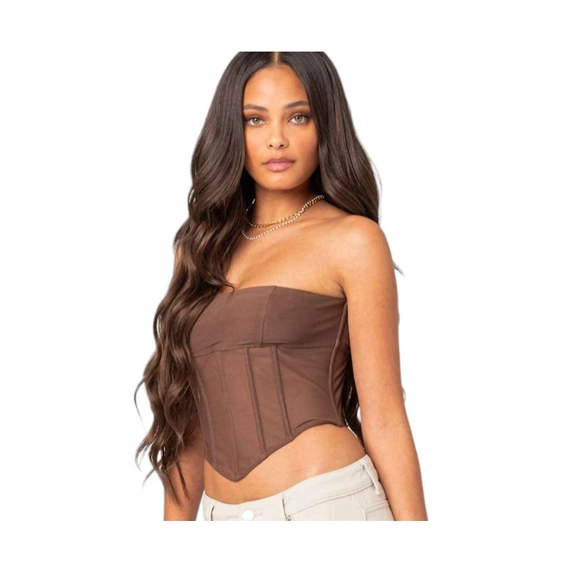 Women's Evangeline Sheer Mesh Corset Top