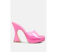 Women's Skyhigh Clear Strap Block Heel Sandals