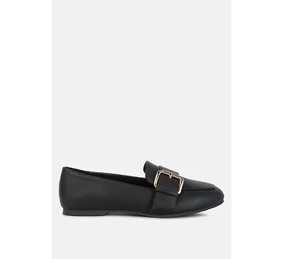 Women saskia pin buckle detail loafers