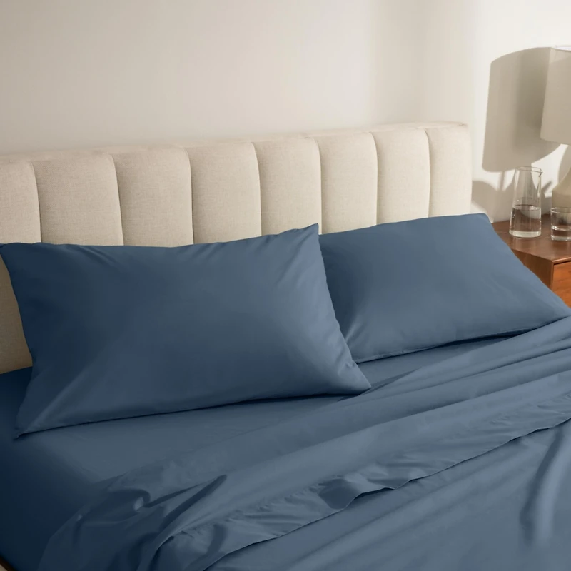 Bare Home Organic Cotton Percale Pillowcase Set Queen